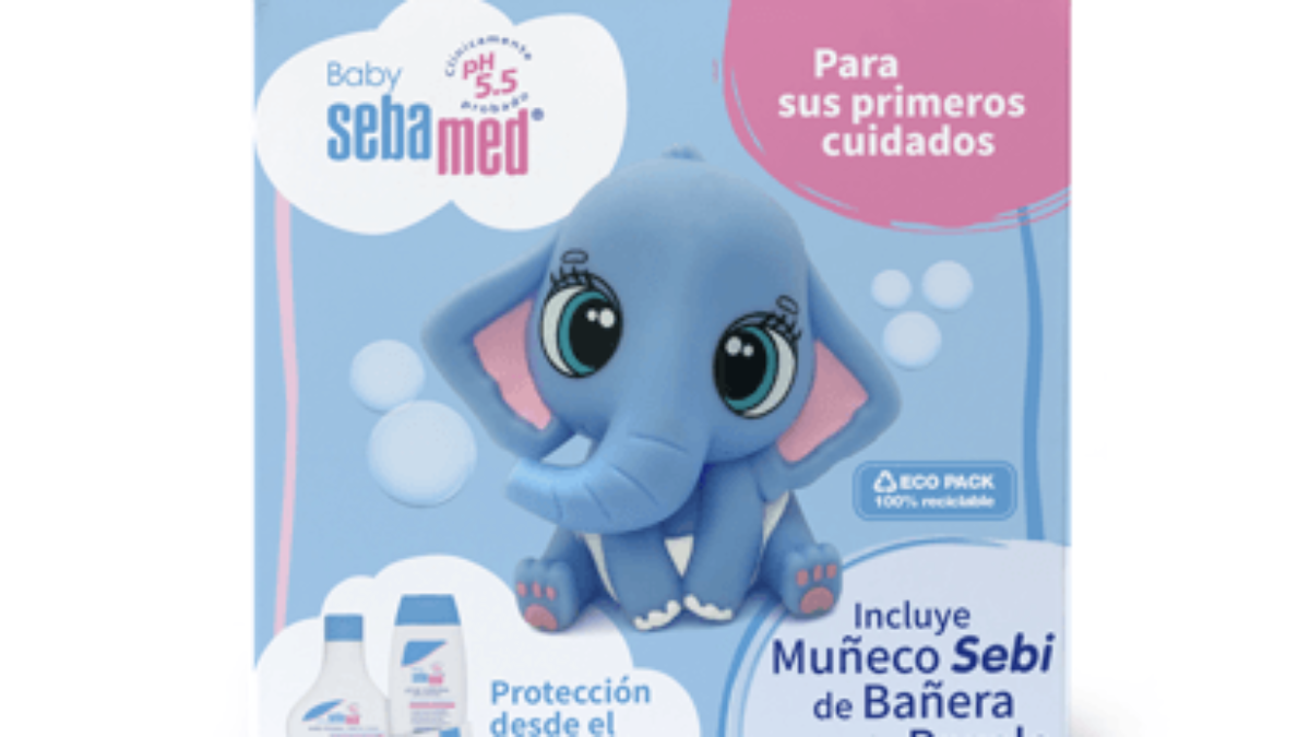 Sebamed Mochila Ballena + Productos Cuidado Bebe -Vistafarma